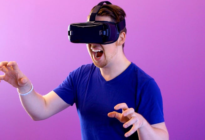 Man using VR headset image